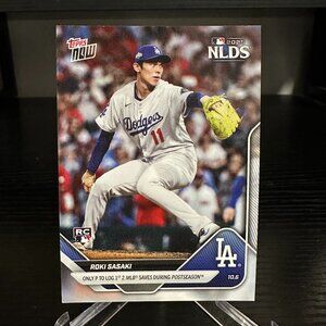 Roki Sasaki Rookie Topps Now #832